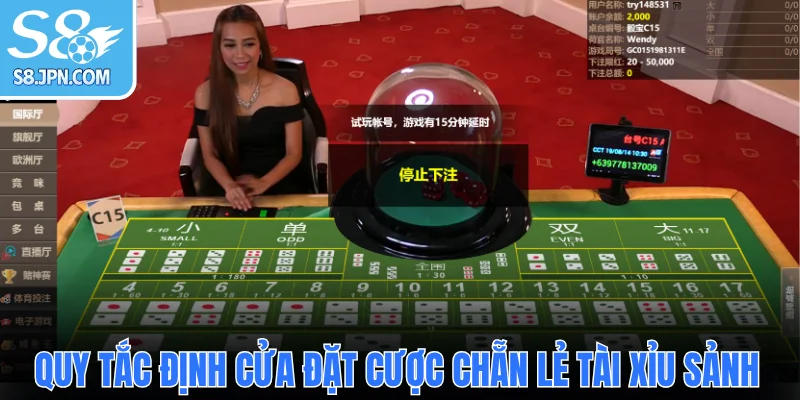 Quy tắc định cửa đặt cược chẵn lẻ tài xỉu sảnh
