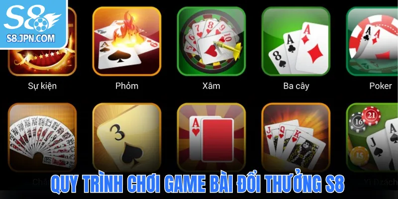 Quy trình chơi game bài đổi thưởng S8